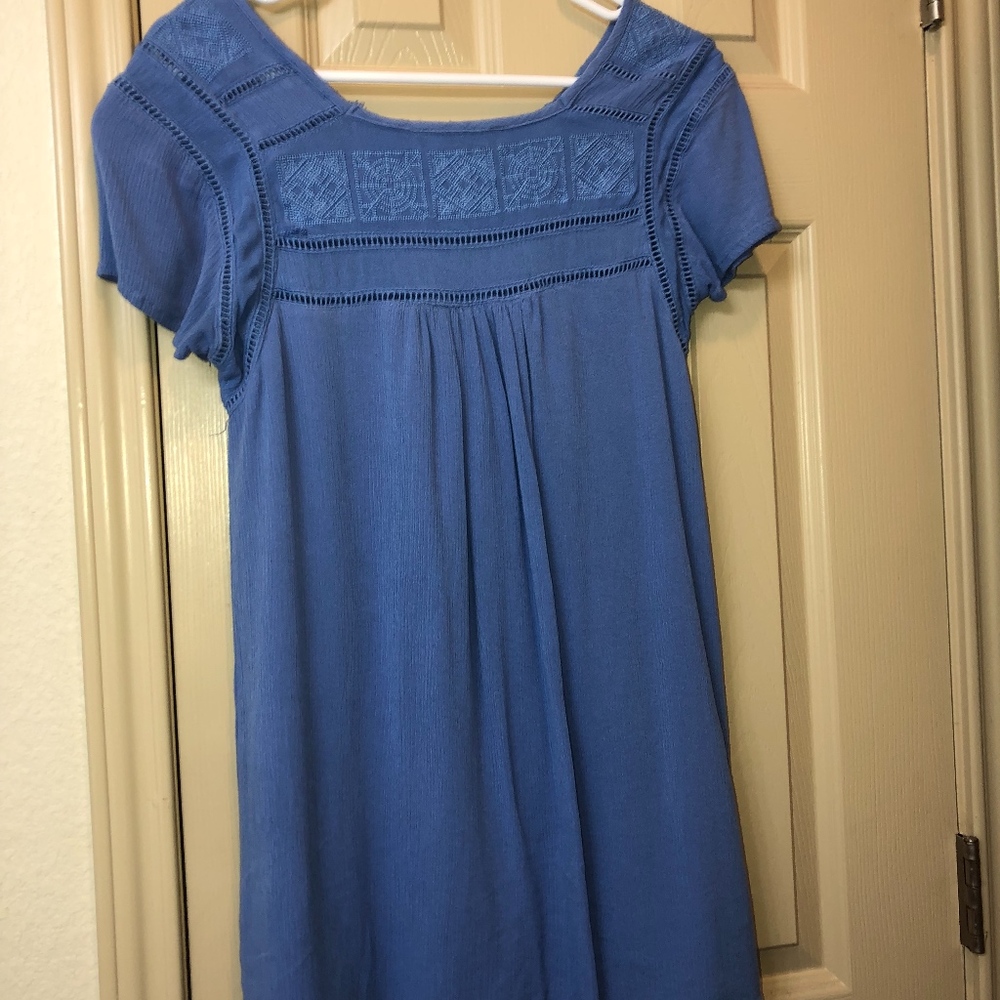 Short Blue Southern Day Dress